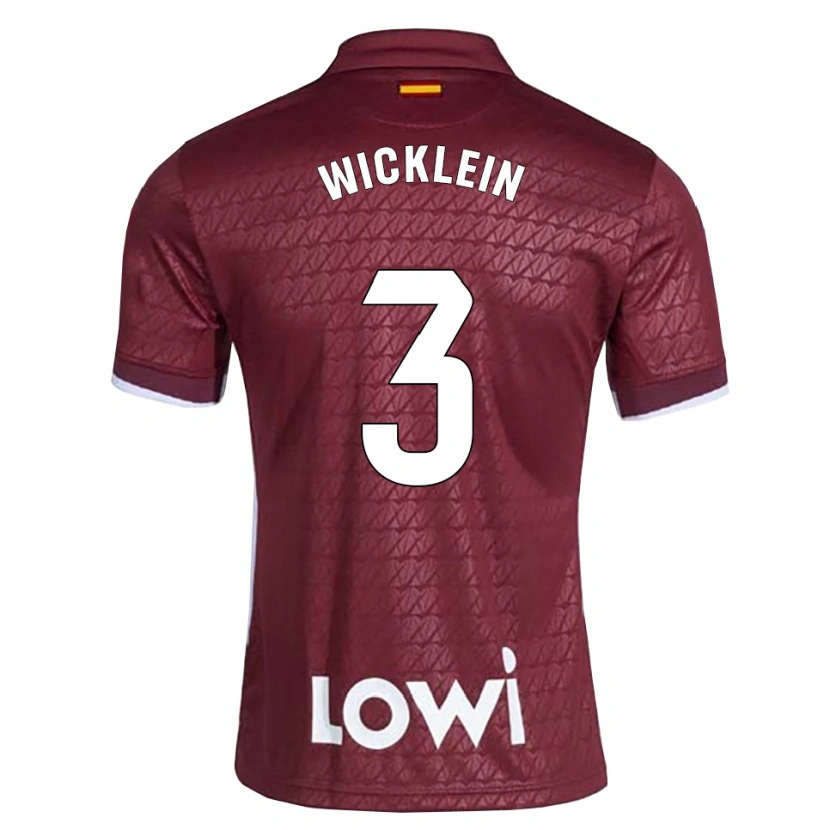 Danxen Damen Johann Wicklein #3 Dunkelrot Weiß Auswärtstrikot Trikot 2026/27 T-Shirt Schweiz