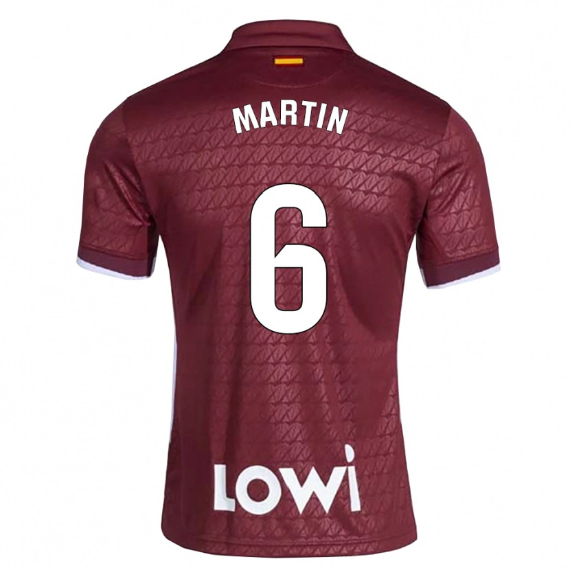 Danxen Damen Mario Martín #6 Dunkelrot Weiß Auswärtstrikot Trikot 2026/27 T-Shirt Schweiz