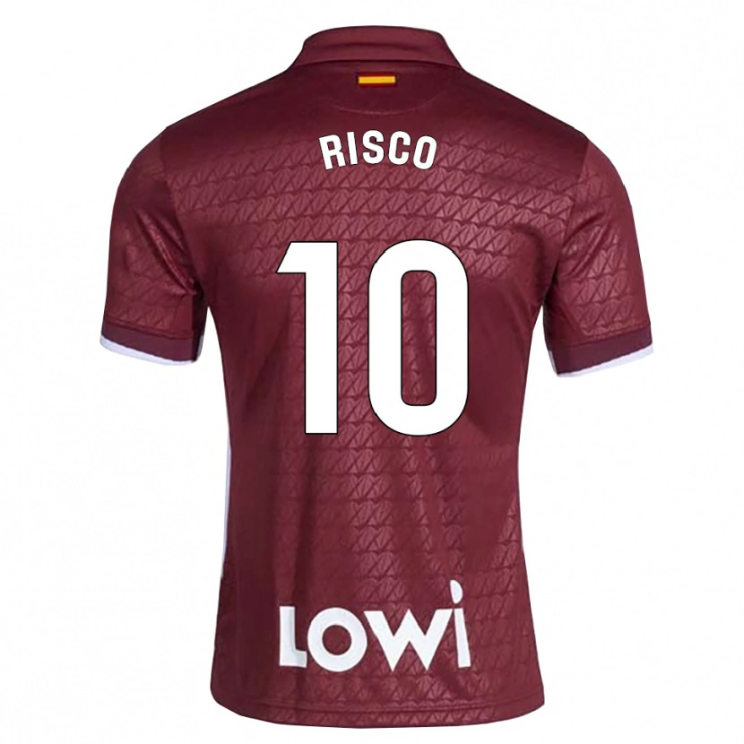 Danxen Damen Alberto Risco #10 Dunkelrot Weiß Auswärtstrikot Trikot 2026/27 T-Shirt Schweiz