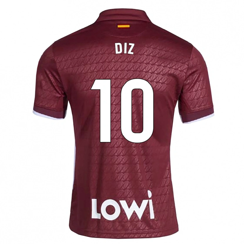 Danxen Damen Rafa Diz #10 Dunkelrot Weiß Auswärtstrikot Trikot 2026/27 T-Shirt Schweiz