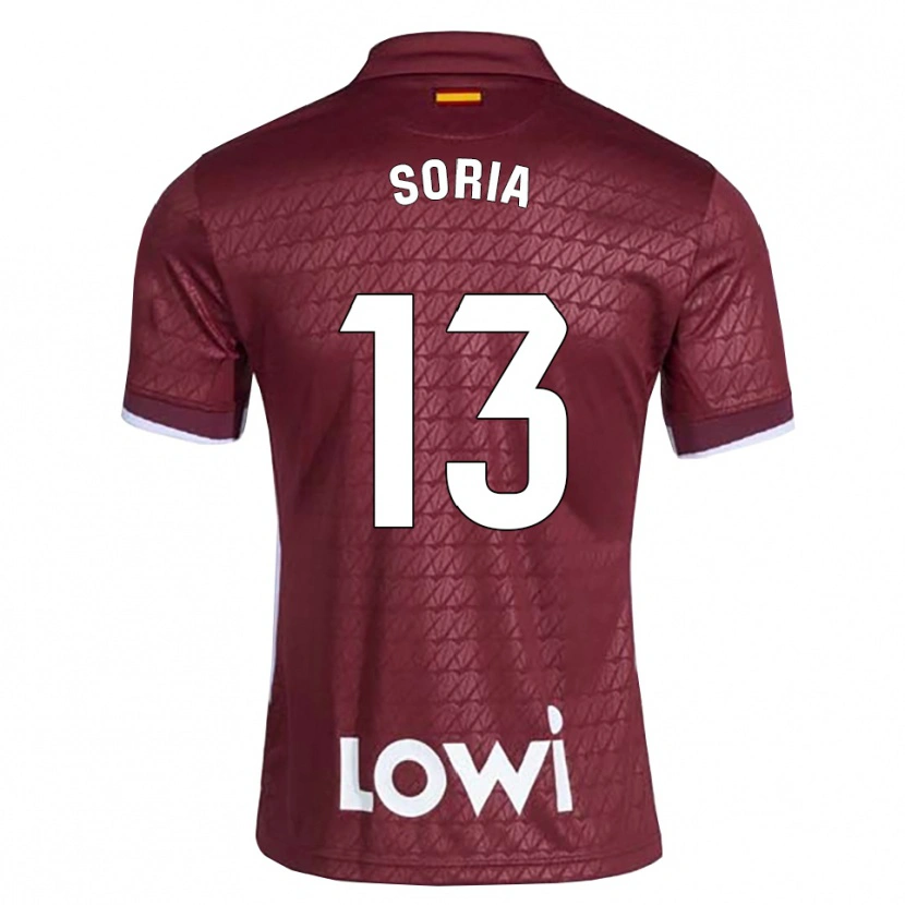 Danxen Damen David Soria #13 Dunkelrot Weiß Auswärtstrikot Trikot 2026/27 T-Shirt Schweiz
