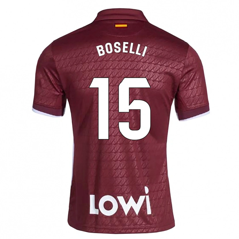 Danxen Damen Sebastián Boselli #15 Dunkelrot Weiß Auswärtstrikot Trikot 2026/27 T-Shirt Schweiz