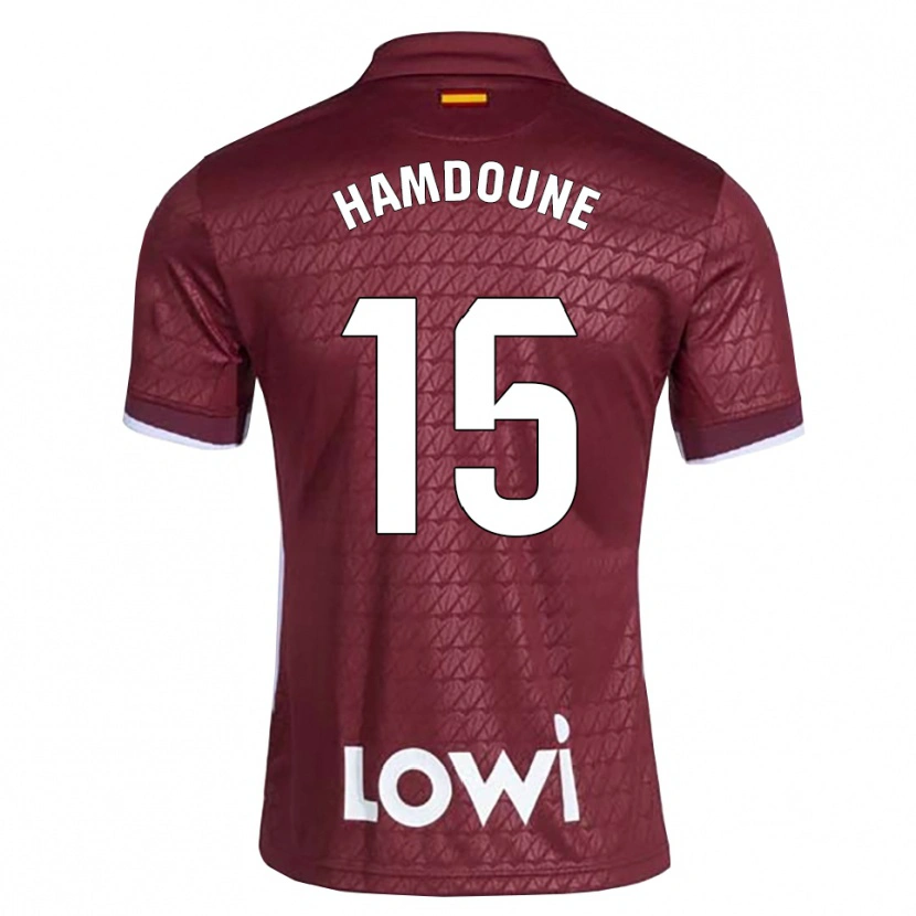 Danxen Damen Mohamed Hamdoune #15 Dunkelrot Weiß Auswärtstrikot Trikot 2026/27 T-Shirt Schweiz