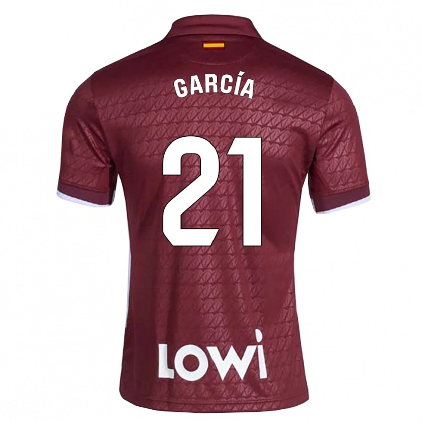 Danxen Damen Andrés García #21 Dunkelrot Weiß Auswärtstrikot Trikot 2026/27 T-Shirt Schweiz