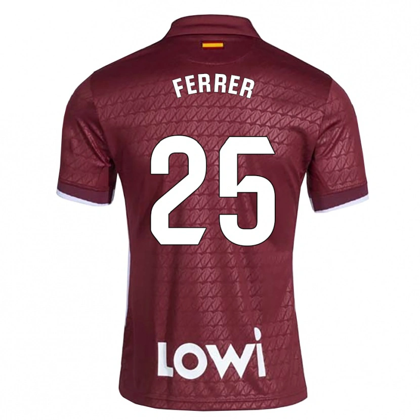 Danxen Damen Diego Ferrer #25 Dunkelrot Weiß Auswärtstrikot Trikot 2026/27 T-Shirt Schweiz
