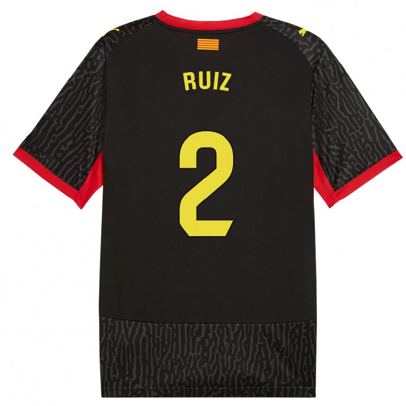 Danxen Damen Ferran Ruiz #2 Schwarz Gelb Rot Auswärtstrikot Trikot 2026/27 T-Shirt Schweiz