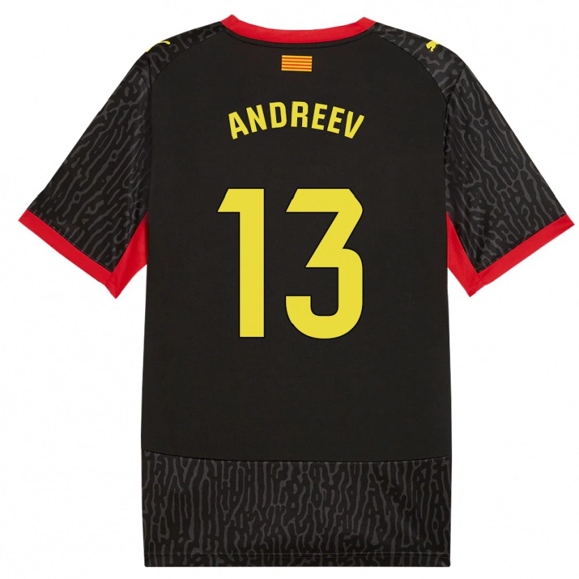 Danxen Damen Aleksandar Andreev #13 Schwarz Gelb Rot Auswärtstrikot Trikot 2026/27 T-Shirt Schweiz
