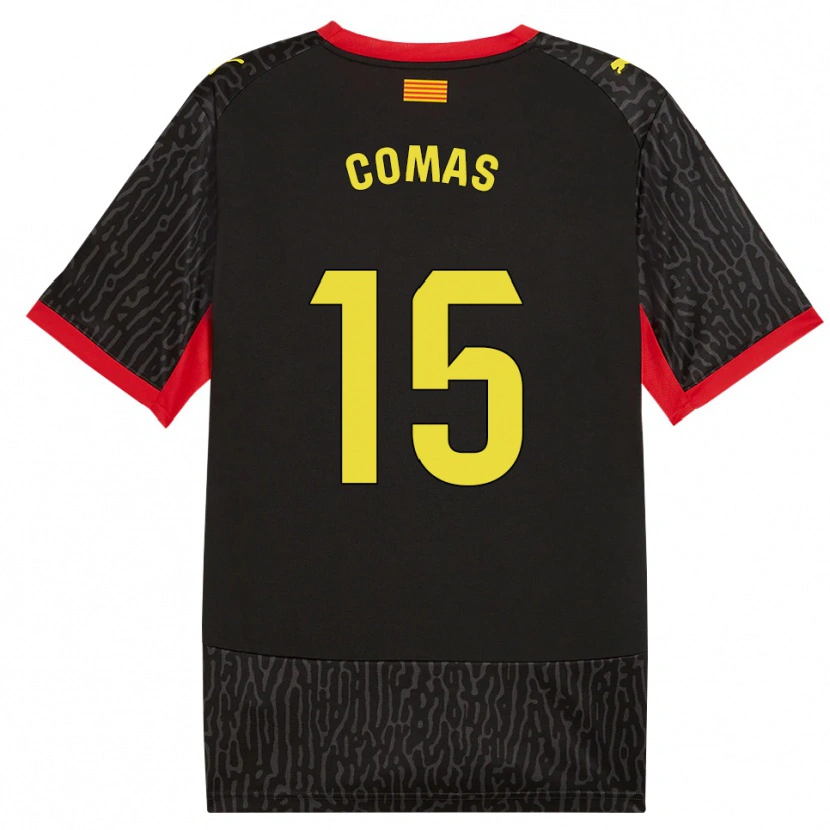 Danxen Damen Oriol Comas #15 Schwarz Gelb Rot Auswärtstrikot Trikot 2026/27 T-Shirt Schweiz