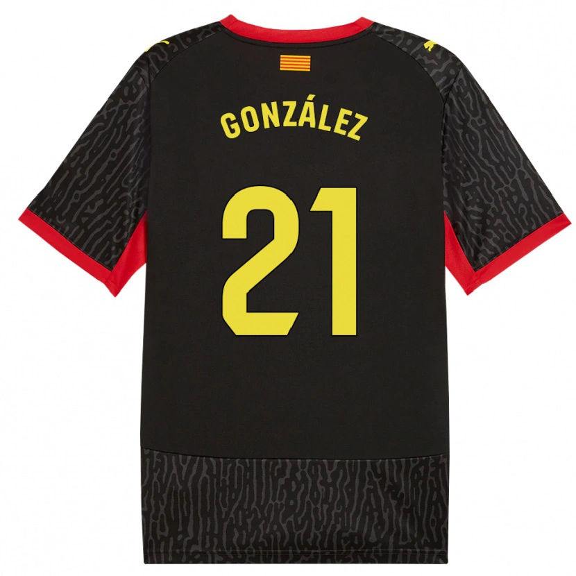 Danxen Damen Mario González #21 Schwarz Gelb Rot Auswärtstrikot Trikot 2026/27 T-Shirt Schweiz