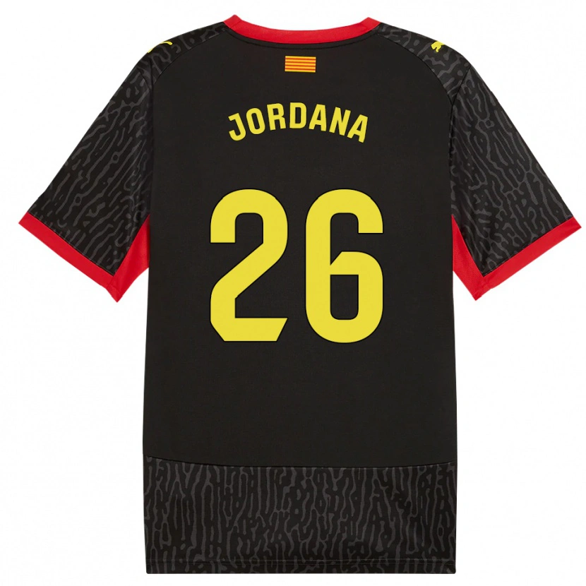 Danxen Damen Gibert Jordana #26 Schwarz Gelb Rot Auswärtstrikot Trikot 2026/27 T-Shirt Schweiz