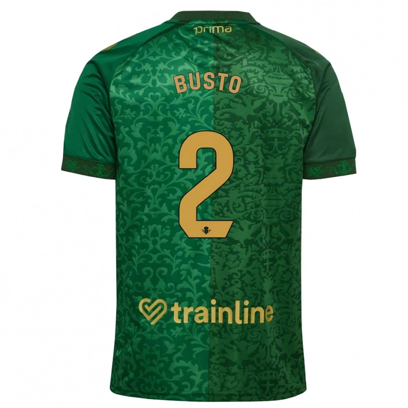 Danxen Damen Pablo Busto #2 Waldgrün Dunkelgoldrute Auswärtstrikot Trikot 2026/27 T-Shirt Schweiz