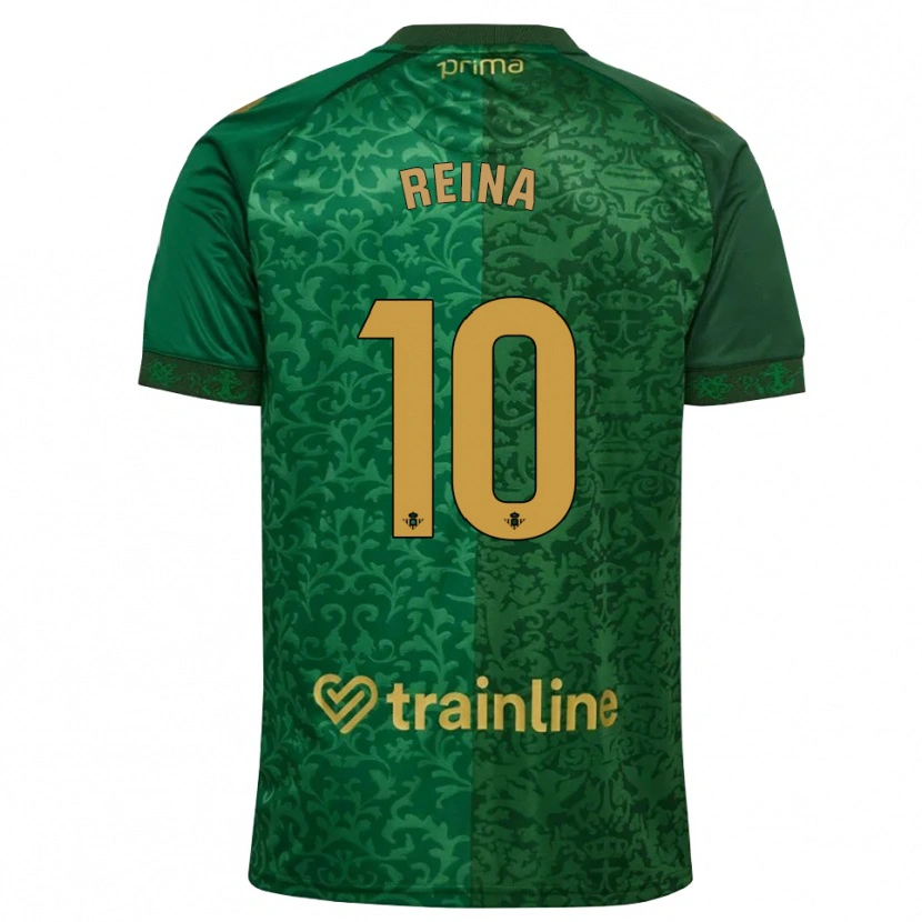 Danxen Damen Carlos Reina #10 Waldgrün Dunkelgoldrute Auswärtstrikot Trikot 2026/27 T-Shirt Schweiz