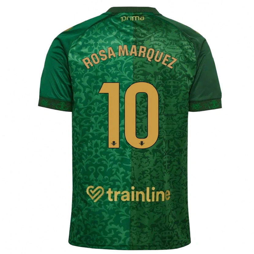 Danxen Damen Rosa Márquez Baena #10 Waldgrün Dunkelgoldrute Auswärtstrikot Trikot 2026/27 T-Shirt Schweiz