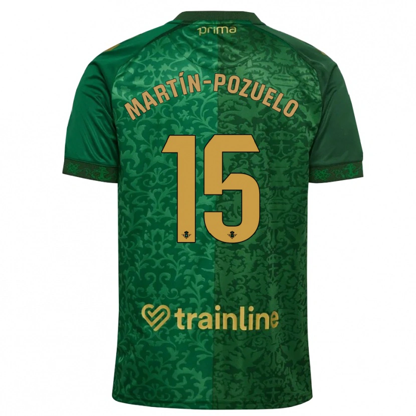 Danxen Damen Esther Martín-Pozuelo #15 Waldgrün Dunkelgoldrute Auswärtstrikot Trikot 2026/27 T-Shirt Schweiz