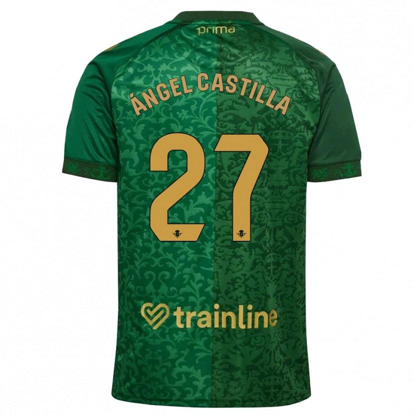 Danxen Damen Miguel Ángel Castilla #27 Waldgrün Dunkelgoldrute Auswärtstrikot Trikot 2026/27 T-Shirt Schweiz