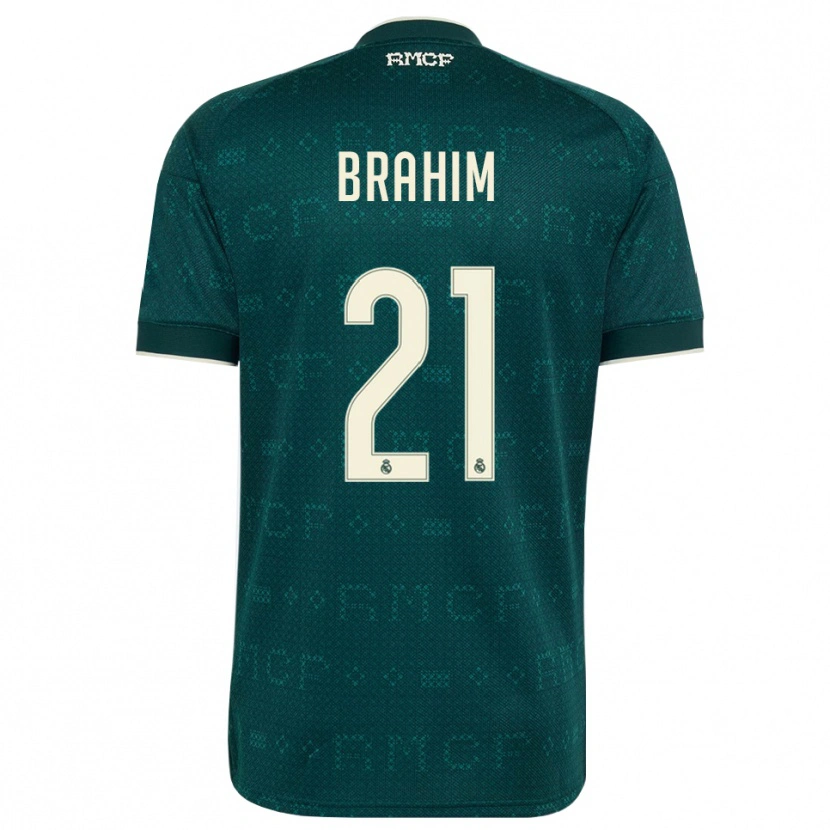 Danxen Damen Brahim Díaz #21 Dunkelgrauweiß Auswärtstrikot Trikot 2026/27 T-Shirt Schweiz