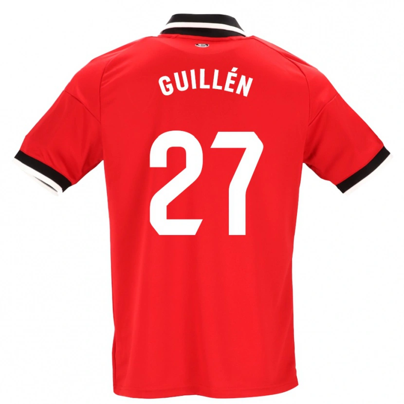 Danxen Damen Nico Guillén #27 Schwarz Weiß Rot Auswärtstrikot Trikot 2026/27 T-Shirt Schweiz