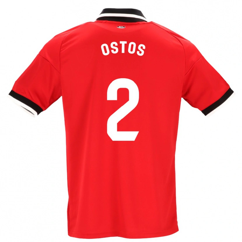 Danxen Damen Fran Ostos #2 Schwarz Weiß Rot Auswärtstrikot Trikot 2026/27 T-Shirt Schweiz
