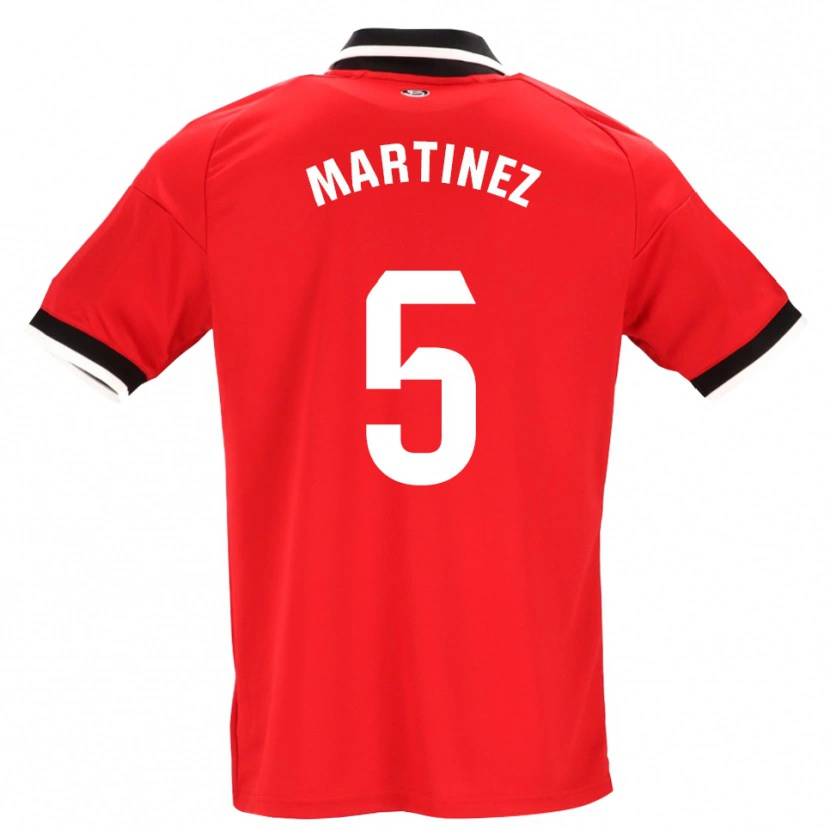 Danxen Damen Sergio Martínez #5 Schwarz Weiß Rot Auswärtstrikot Trikot 2026/27 T-Shirt Schweiz
