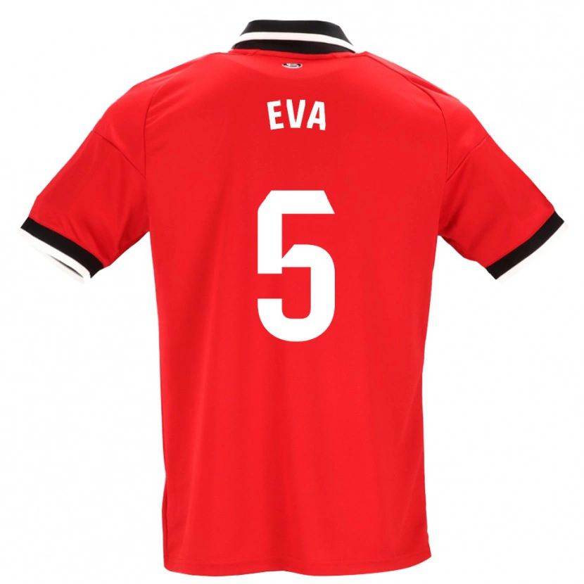 Danxen Damen Eva Llamas Hernández #5 Schwarz Weiß Rot Auswärtstrikot Trikot 2026/27 T-Shirt Schweiz