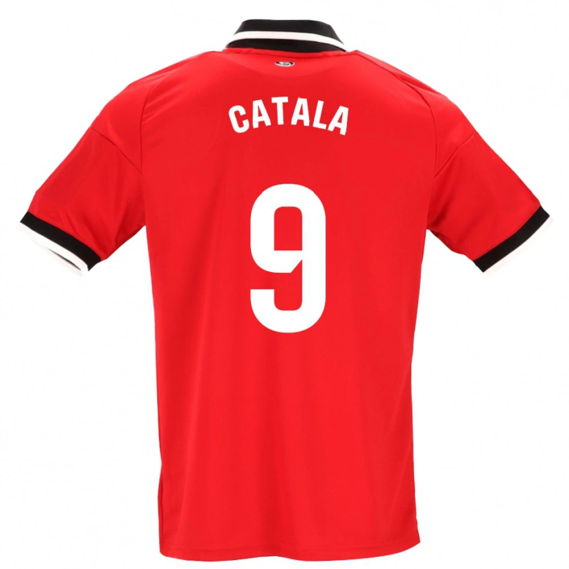 Danxen Damen Rubén Catalá #9 Schwarz Weiß Rot Auswärtstrikot Trikot 2026/27 T-Shirt Schweiz