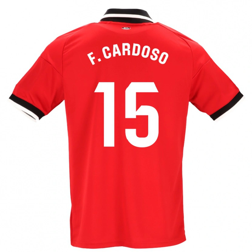 Danxen Damen Fábio Cardoso #15 Schwarz Weiß Rot Auswärtstrikot Trikot 2026/27 T-Shirt Schweiz