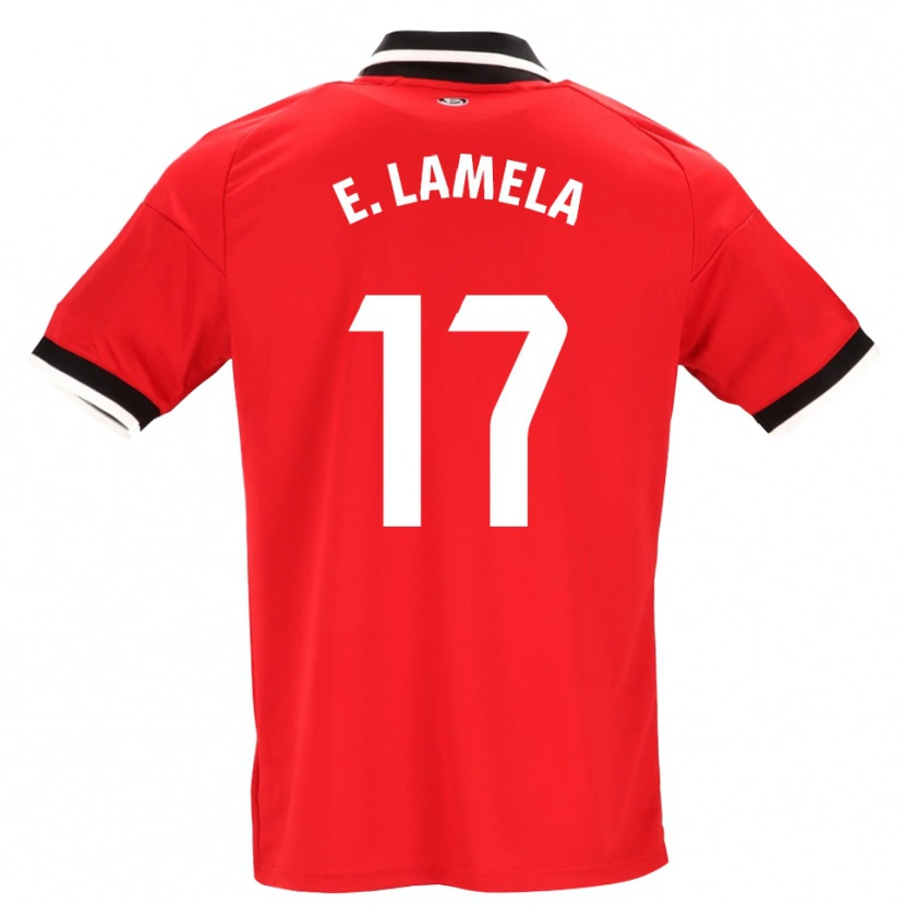 Danxen Damen Erik Lamela #17 Schwarz Weiß Rot Auswärtstrikot Trikot 2026/27 T-Shirt Schweiz