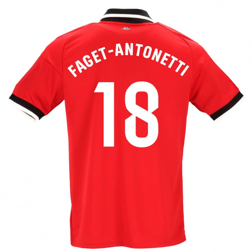 Danxen Damen Roméo Faget-Antonetti #18 Schwarz Weiß Rot Auswärtstrikot Trikot 2026/27 T-Shirt Schweiz