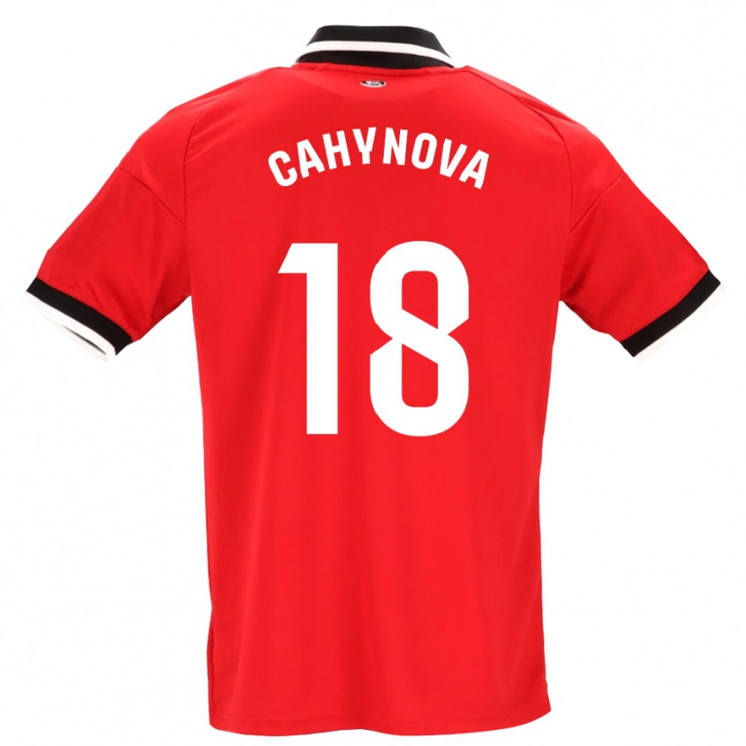 Danxen Damen Klara Cahynova #18 Schwarz Weiß Rot Auswärtstrikot Trikot 2026/27 T-Shirt Schweiz