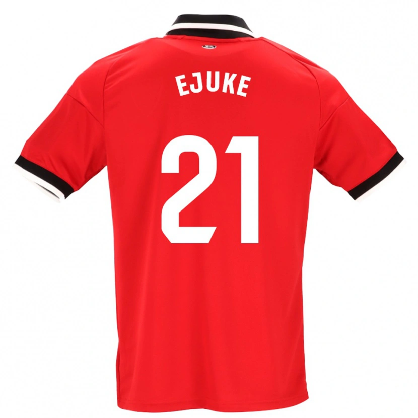 Danxen Damen Chidera Ejuke #21 Schwarz Weiß Rot Auswärtstrikot Trikot 2026/27 T-Shirt Schweiz