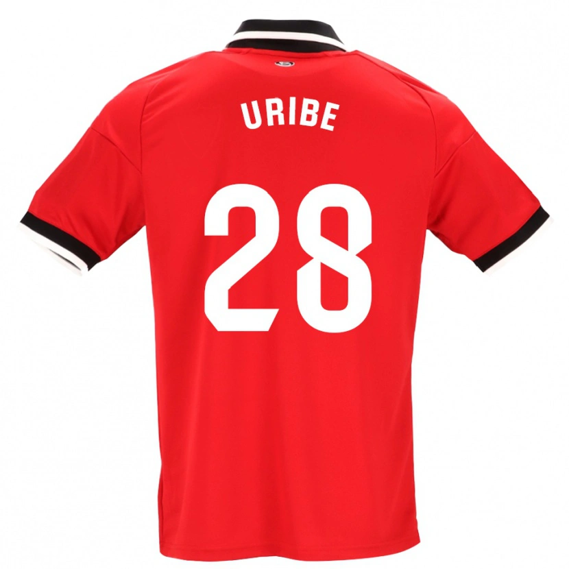 Danxen Damen Raúl Uribe #28 Schwarz Weiß Rot Auswärtstrikot Trikot 2026/27 T-Shirt Schweiz