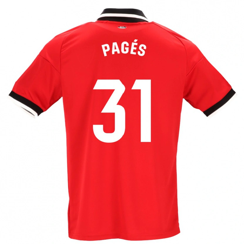 Danxen Damen Lukas Pagés #31 Schwarz Weiß Rot Auswärtstrikot Trikot 2026/27 T-Shirt Schweiz