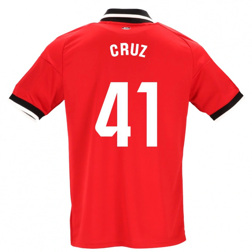 Danxen Damen Jesús Cruz #41 Schwarz Weiß Rot Auswärtstrikot Trikot 2026/27 T-Shirt Schweiz