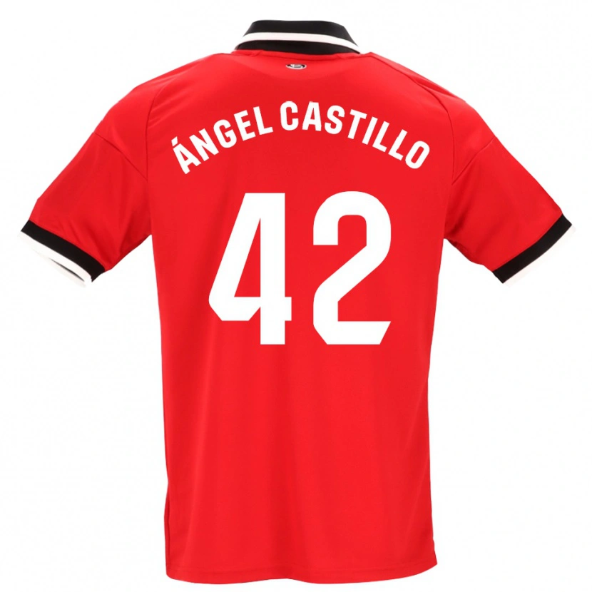Danxen Damen Manuel Ángel Castillo #42 Schwarz Weiß Rot Auswärtstrikot Trikot 2026/27 T-Shirt Schweiz
