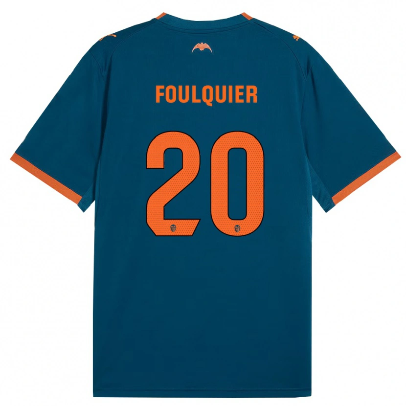 Danxen Damen Dimitri Foulquier #20 Stahlblau Orange Auswärtstrikot Trikot 2026/27 T-Shirt Schweiz