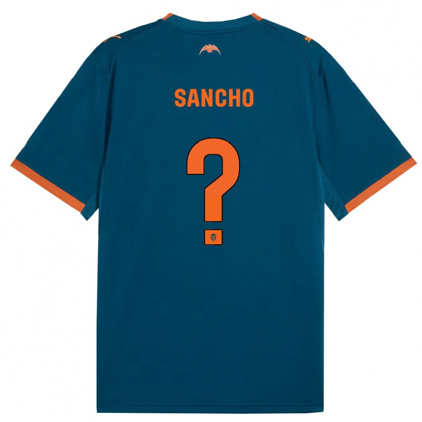 Danxen Damen Daniel Sancho #0 Stahlblau Orange Auswärtstrikot Trikot 2026/27 T-Shirt Schweiz