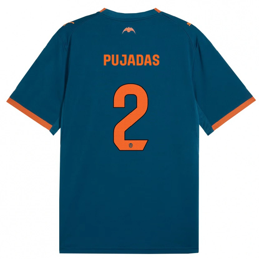 Danxen Damen Berta Pujadas #2 Stahlblau Orange Auswärtstrikot Trikot 2026/27 T-Shirt Schweiz
