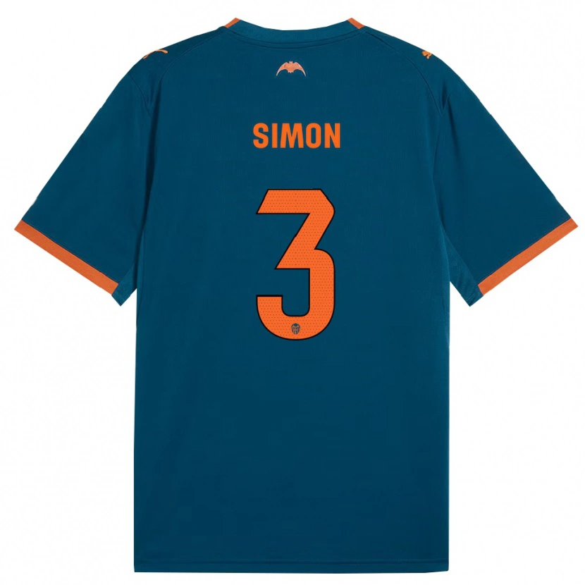 Danxen Damen Bénédicte Simon #3 Stahlblau Orange Auswärtstrikot Trikot 2026/27 T-Shirt Schweiz