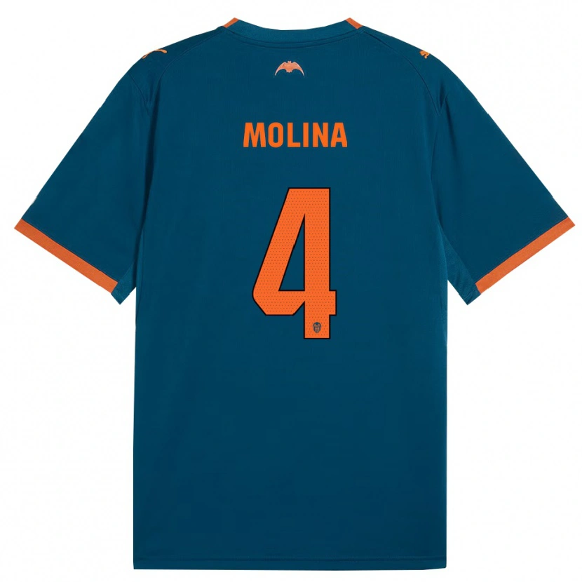 Danxen Damen María Molina #4 Stahlblau Orange Auswärtstrikot Trikot 2026/27 T-Shirt Schweiz