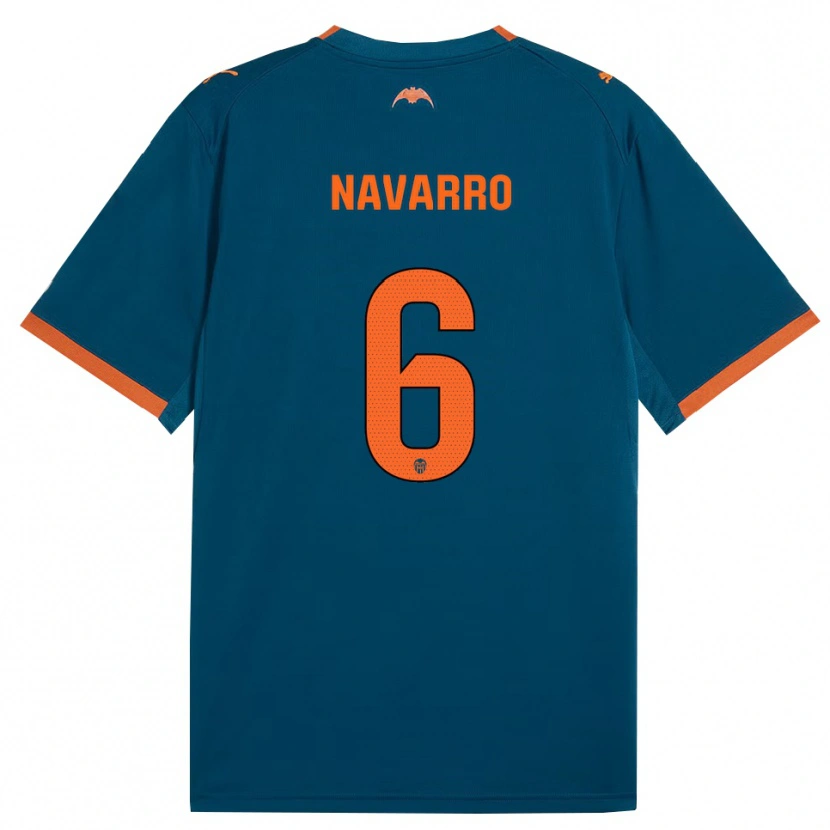 Danxen Damen Javi Navarro #6 Stahlblau Orange Auswärtstrikot Trikot 2026/27 T-Shirt Schweiz