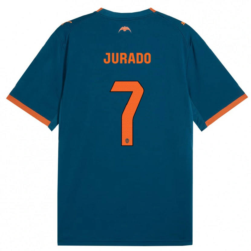Danxen Damen Marc Jurado #7 Stahlblau Orange Auswärtstrikot Trikot 2026/27 T-Shirt Schweiz