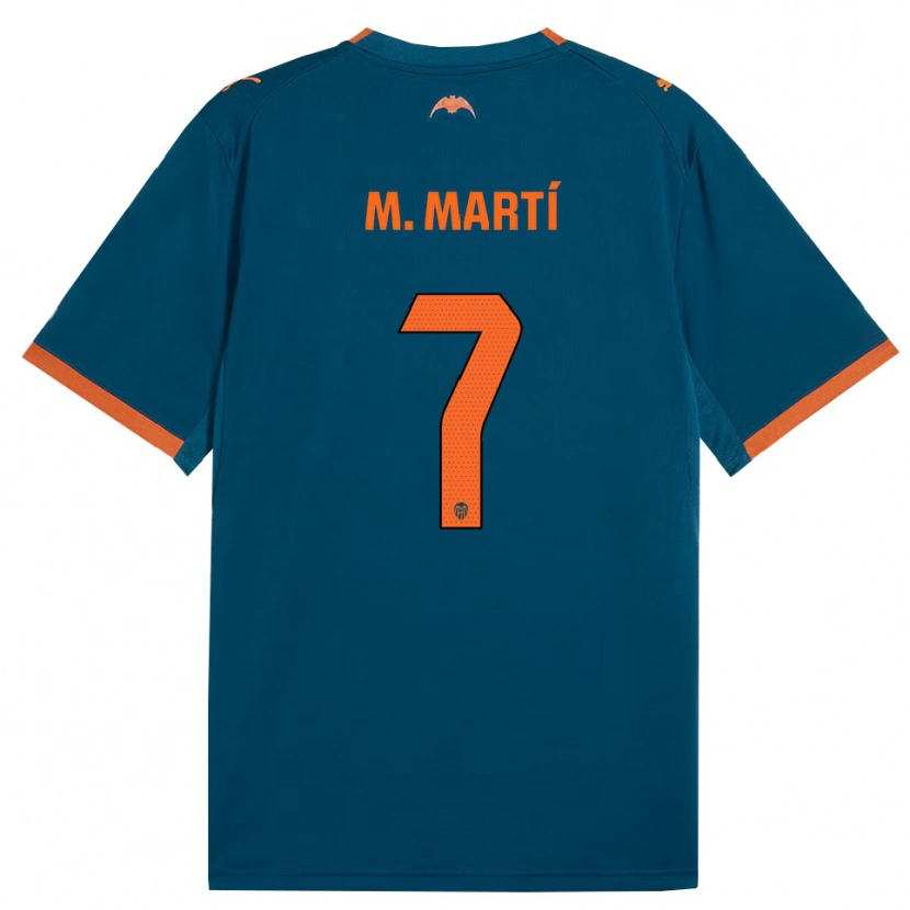 Danxen Damen Marina Martí #7 Stahlblau Orange Auswärtstrikot Trikot 2026/27 T-Shirt Schweiz