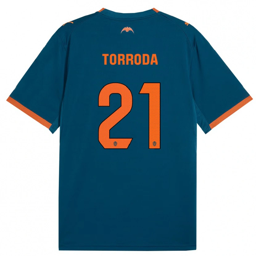 Danxen Damen Anna Torroda #21 Stahlblau Orange Auswärtstrikot Trikot 2026/27 T-Shirt Schweiz