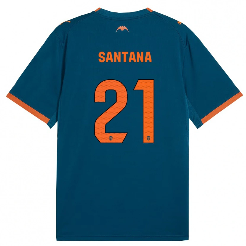 Danxen Damen Ismael Santana #21 Stahlblau Orange Auswärtstrikot Trikot 2026/27 T-Shirt Schweiz