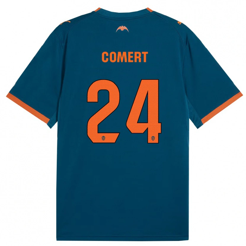 Danxen Damen Eray Comert #24 Stahlblau Orange Auswärtstrikot Trikot 2026/27 T-Shirt Schweiz