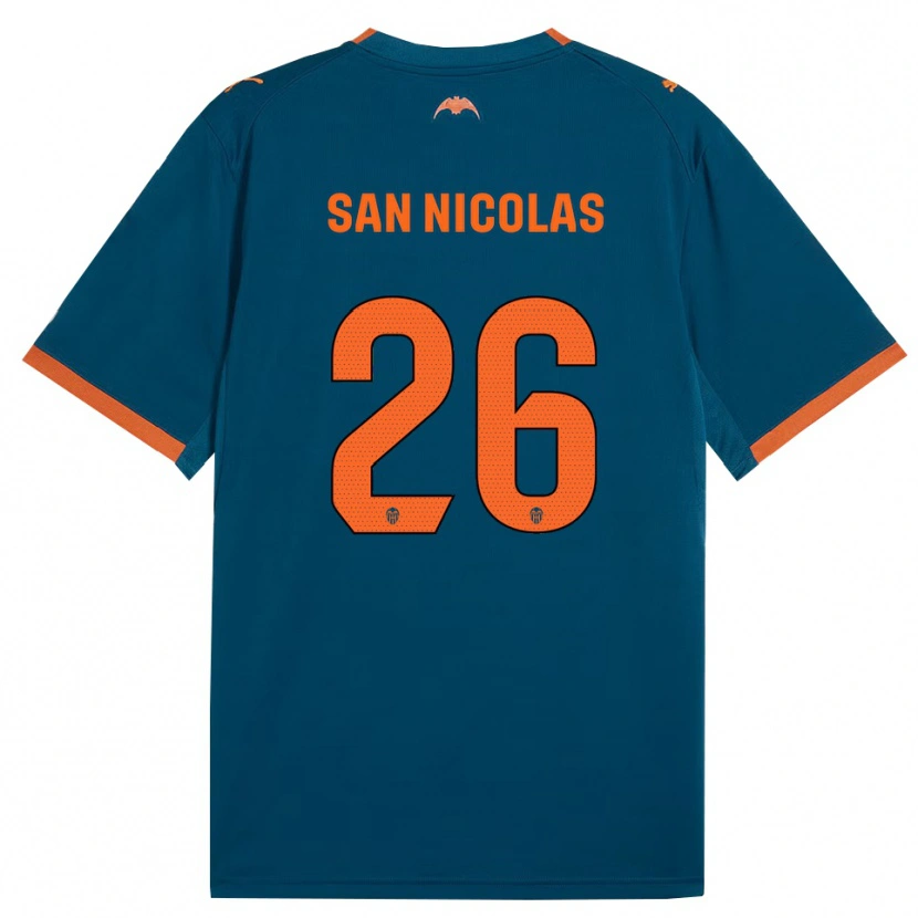 Danxen Damen Olga San Nicolas #26 Stahlblau Orange Auswärtstrikot Trikot 2026/27 T-Shirt Schweiz