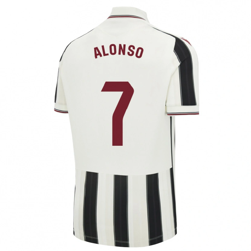 Danxen Damen Javi Alonso #7 Schwarz Weiß Rot Auswärtstrikot Trikot 2026/27 T-Shirt Schweiz