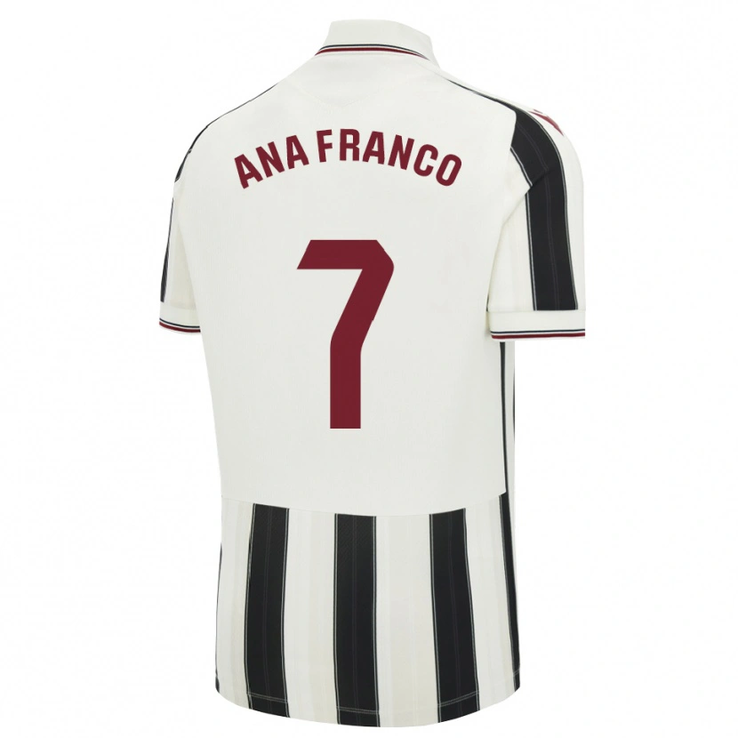 Danxen Damen Ana Franco De La Vega #7 Schwarz Weiß Rot Auswärtstrikot Trikot 2026/27 T-Shirt Schweiz
