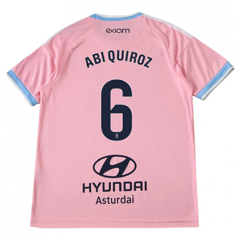Danxen Damen Abi Quiroz #6 Kornblumenblau Rosa Auswärtstrikot Trikot 2026/27 T-Shirt Schweiz
