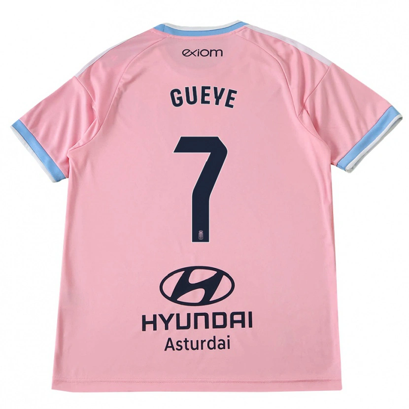 Danxen Damen Lamine Gueye #7 Kornblumenblau Rosa Auswärtstrikot Trikot 2026/27 T-Shirt Schweiz
